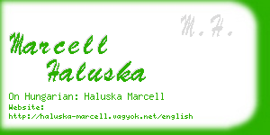 marcell haluska business card